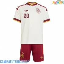 Camisa de time de futebol Espanha Pedri Gonzalez #20 Replicas 2º Equipamento Infantil Mundo 2026 Manga Curta (+ Calças curtas)